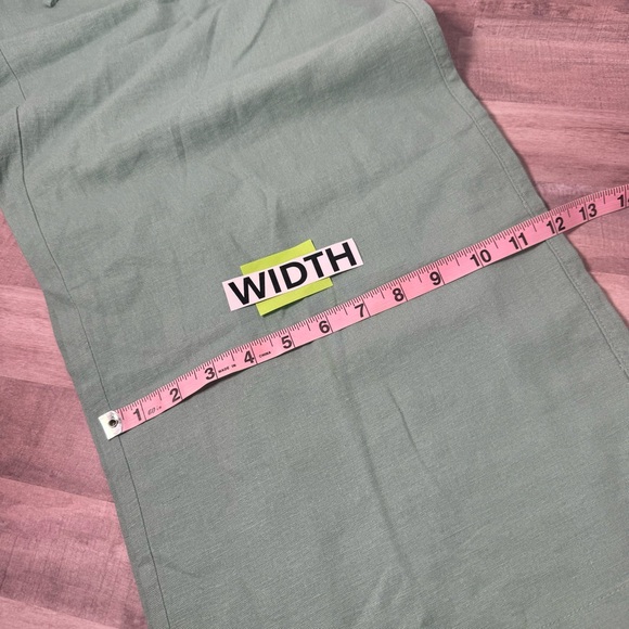 Women’s XL wide leg pull-on Linen Pants Gap light pale sage green *sku186 - Picture 5 of 13